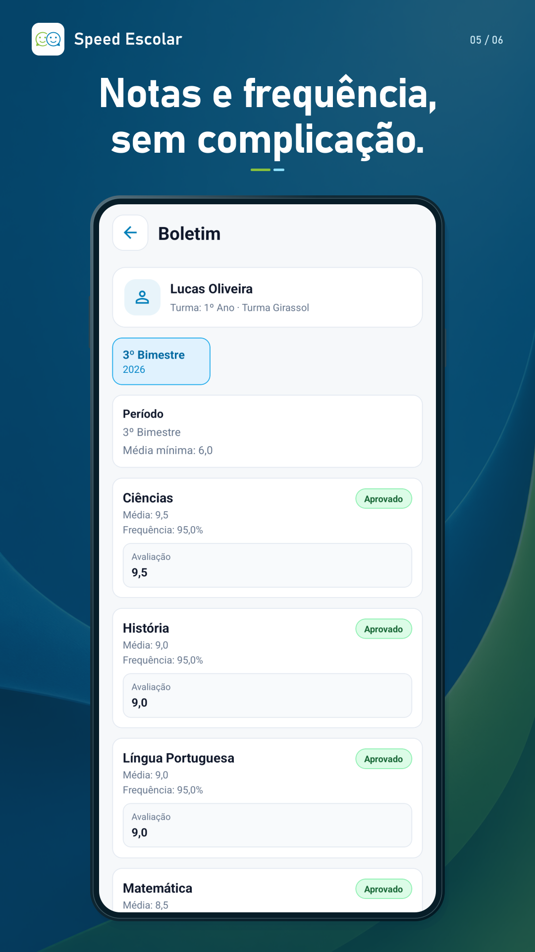 Speed Comunicação Escolar — App — imagem 5