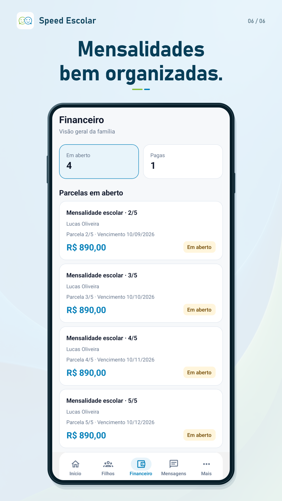 Speed Comunicação Escolar — App — imagem 6